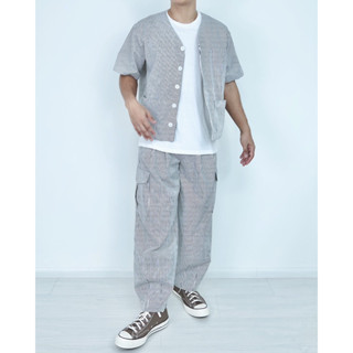 BLOC BOXY CROPPED JACKET /  BALLOON CARGO PANTS