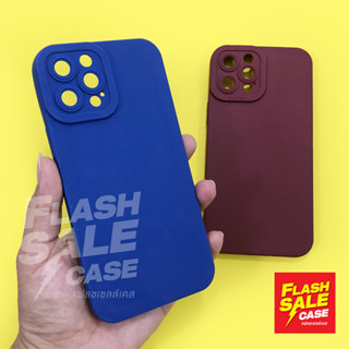 6/6+/7/7+/SE3/X/XR/XS Max/เคสมือถือนิ่ม TPU กันเลนส์กล้องนูนสีพื้น