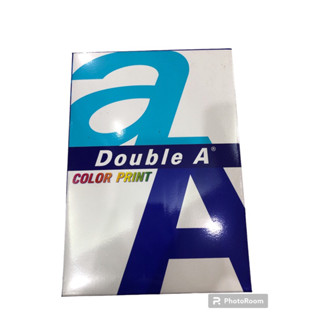 กระดาษถ่ายเอกสาร Double A Color Print ขนาด A4  หนา 90 แกรม Double A ดับเบิ้ลเอ AA  จำนวน 500 แผ่น/รีม