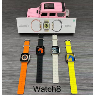 นาฬิกา Watch 8 Ultra Smart Watch รุ่นใหม่ล่าสุด หน้าจอแสดงผลคมชัด เชื่อมต่อโทรศัพท์ โทรเข้ารับสาย เปลี่ยนภาพหน้าจอได้