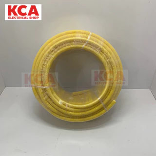 UPC LESSO FLEX ANZENS ท่อลูกฟูกสีเหลือง ท่ออ่อน ท่อร้อยสายไฟ PVC สีเหลือง 3/8 1/2 3/4 1นิ้ว (ยาว 50 ม.)