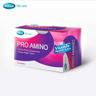 MEGA We care PROAMINO (10 Sachets ) กรดอะมิโน เพื่อเสริมการสร้างโกรทฮอร์โมน