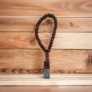 (tasbih)ลูกประคำไม้ จากอินโด(34 ลูก)