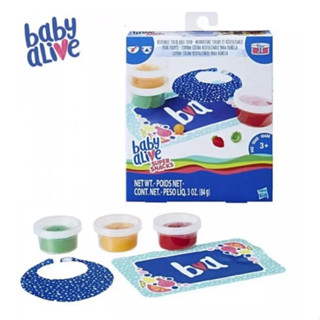 ชุดเติมอาหาร ตุ๊กตาเบบี้อะไลฟ์ Baby Alive Super Snacks Reusable Solid Doll Food Refill Pack สินค้าแท้ 100% พร้อมส่ง