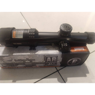 กล้องเล็ง กล้องสโคป Bushnell AR 1-4x24 AR223# (แท้ มีสติ็กเกอร์3มิติ)-ฟรีขาจับราง 11 มิล หรือ 20มิล+ฟรีระดับน้ำตั้งกล้อง