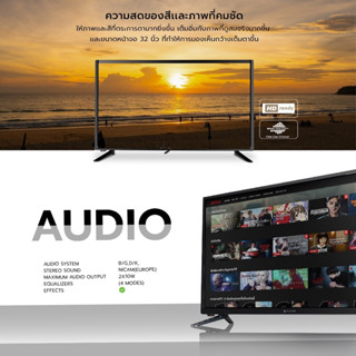 TV PIXER LED Smart TV ขนาด 32 นิ้ว รุ่น DTV-3202 4K UHD