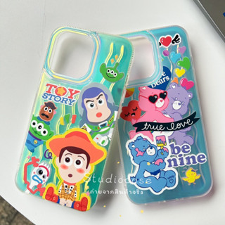 เคสโฮโลแกรม สกรีนลายน้องทอย/แคร์แบร์น่ารัก เคสสำหรับรุ่นไอโฟน 678/SE20 -14 14pro 14promax