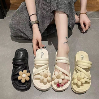 🧡 KD28 รองเท้าแตะสีพื้น ใส่เที่ยวทะเล รองเท้าแฟชั่นแบบสวม สำหรับผู้หญิง🧡SUNBALEE