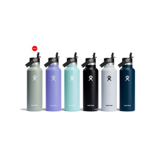 HYDRO FLASK STANDARD MOUTH WITH FLEX STRAW CAP 21 OZ กระติกน้ำสูญญากาศ เก็บอุณหภูมิ เก็บความร้อน เก็บความเย็น