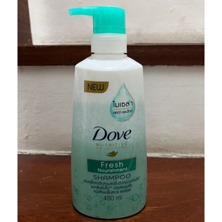 แชมพูโดฟDove(สีเขียว)เฟรชนอริสเมนท์ขวดหัวปั๊ม450ml.