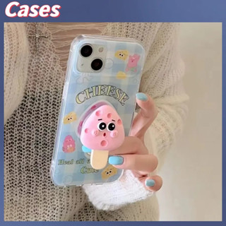 คูปองเคลม🎀เคสไอโ case for iphone 11 12 สพันจ์บ็อบการ์ตูนสร้างสรรค์ เคส 14 13 12 11 pro max เคสโทรศัพท์แบบตั้งพื้น