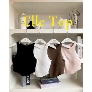 Elle Top - เสื้อครอปเว้าข้าง ผ้าหนาสองชั้นทั้งตัว