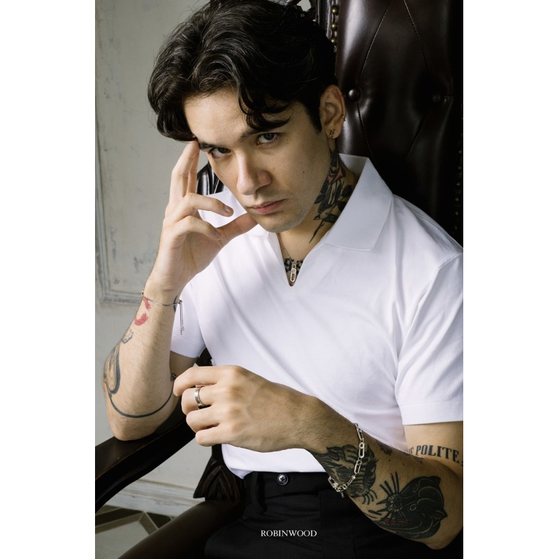 สร้อยคอโคลเวอร์ผู้ชาย CLOVER TOTEM DESIGN SYMBOL OF LUCKY ROBINWOOD - รูปที่ 2