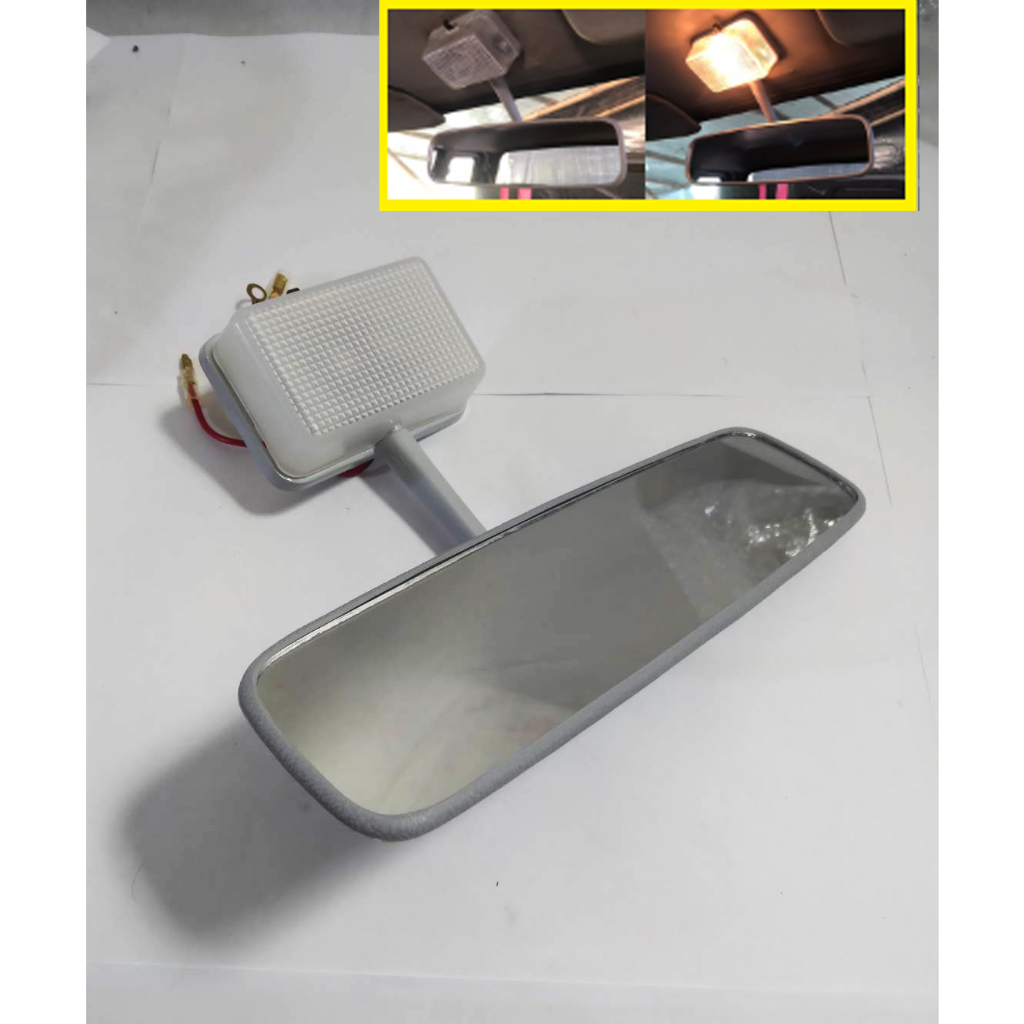 (รุ่นมีไฟ) กระจกในเก๋ง กระจกมองหลัง Mazda 1400 Thunder ทันเดอร์ B2500 , Fighter ไฟเตอร์ มีไฟในเก๋ง (