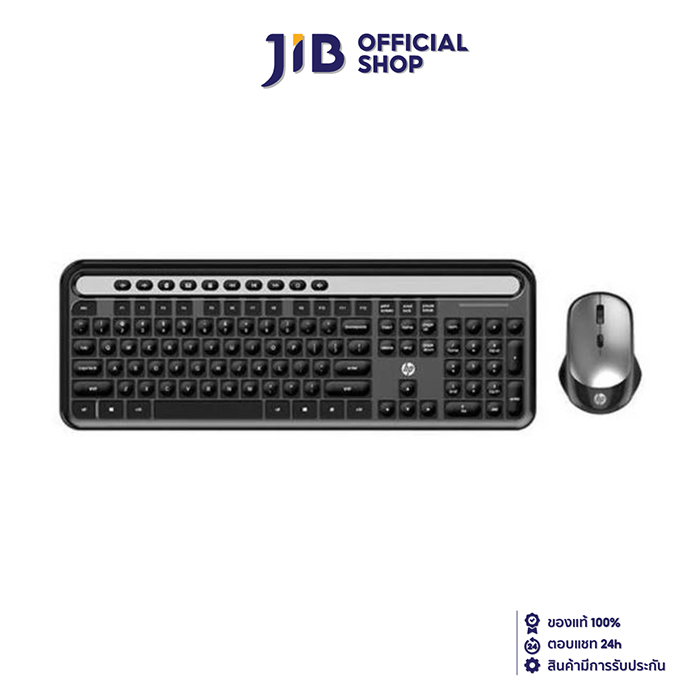 KEYBOARD & MOUSE WIRELESS (คีย์บอร์ดและเมาส์ไร้สาย) HP CS500 BLACK