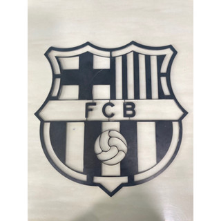 ป้ายโลโก้เหล็ก 1.2 มิล สโมสร Barcelona ขนาด 30 ซม (งานดิบ)