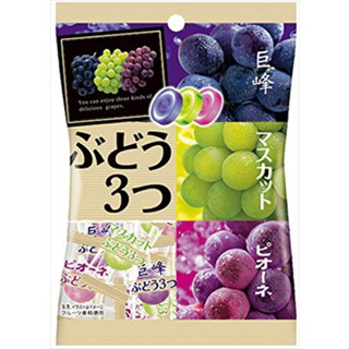 [พร้อมส่ง]Pine Grape Yelly Kyoho, Mascat , Pione Grape 85g  ลูกอมองุ่นคละชนิด (สามชนิด)