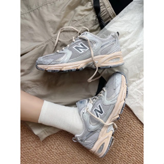 New Balance NB 530 silver r ของแท้ 100 % sneakers Running shoes style man Woman