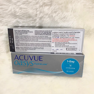 มีโค้ดลด50%ทัก Acuvue Oasys 1-DAY -1.25 Base curve 8.5 (30ข้าง/กล่อง) สายตาสั้น