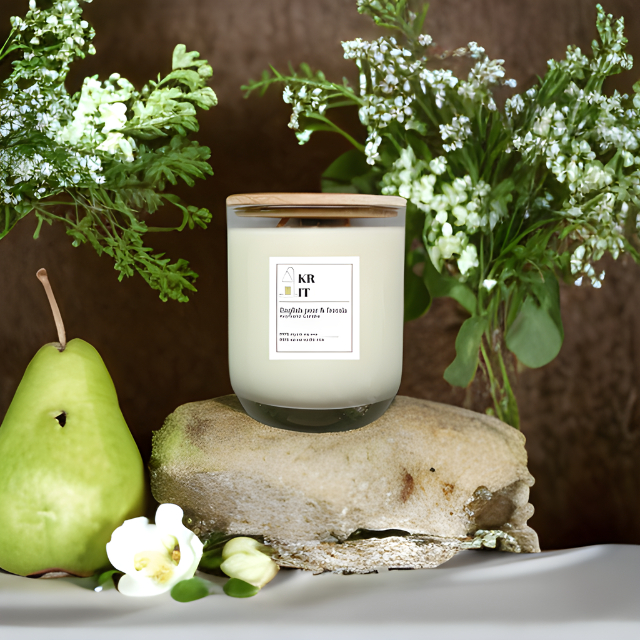 เคอาร์ อิท - เทียนหอม กลิ่น English pear & Freesia (J.L.) (กลิ่นลูกแพร์สุกและดอกฟรีเซีย)
