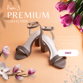 PASH shoe รุ่น PS003 รองเท้าเปิดส้น ส้นสูง 3 นิ้ว ซับหนา 15 มิล ไซส์ 35-43 รองเท้าแฟชั่นผู้หญิง