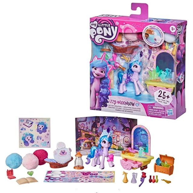My Little Pony: A New Generation Movie Story Scenes Critter Creation Izzy Moonbow - ของเล่นพร้อมอุปก