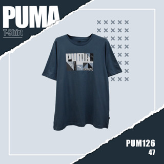 เสื้อยืดเเขนสั้น   PUMA (TSM-PUM-126) ผ้านิ่มใส่สบาย ระบายอากาศดี ใส่ได้ทั้งชายและหญิง