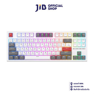 KEYBOARD (คีย์บอร์ด) ROYAL KLUDGE RKR87 (WHITE) (RK BLUE SWITCH - RGB LED - EN/TH)