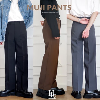 กางเกงสแล็คทรงกระบอกกลาง รุ่น MUJI PANTS