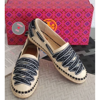 รองเท้า Tory Burch ines embellished espadrilles แท้💯