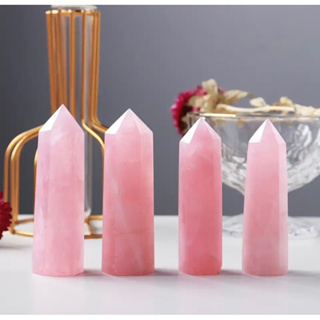 1Pc Natural Rose Quartz Point/ Top High Quality/ Good Luck Transformation Love Stone/ Home Decoration And Collection.