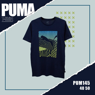 เสื้อยืดเเขนสั้น   PUMA (TSM-PUM-145) ผ้านิ่มใส่สบาย ระบายอากาศดี ใส่ได้ทั้งชายและหญิง