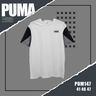 เสื้อยืดเเขนสั้น   PUMA (TSM-PUM-147) ผ้านิ่มใส่สบาย ระบายอากาศดี ใส่ได้ทั้งชายและหญิง