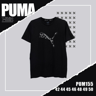 เสื้อยืดเเขนสั้น   PUMA (TSM-PUM-155) ผ้านิ่มใส่สบาย ระบายอากาศดี ใส่ได้ทั้งชายและหญิง