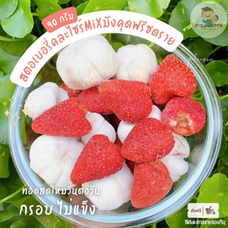 สตอเบอรี่คละไซร์ Mix มังคุดฟรีซดราย