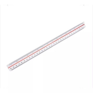 ไม้บรรทัดสเกล สเกลสามเหลี่ยม 30 ซม. Triangular Scale Ruler ไม้บรรทัดสามเหลี่ยม ไม้วัดสเกล ไม้สเกล