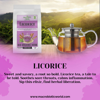Organic/Bio Licorice Herb Tea | ชาสมุนไพร ชะเอมเทศ 50g