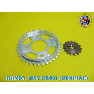 ชุดสเตอร์หน้า-หลังแท้  HONDA MSX125 GROM125  (GENUINE) FRONT15T -REAR38T SPROCKET SET