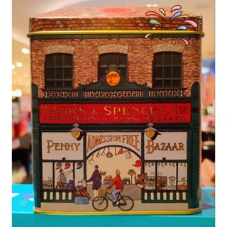 M&amp;S🇬🇧 Penny Bazaar Shortbread 230g.คุ๊กกี้เนย มาพร้อมกระป๋องเหล็กน่ารัก