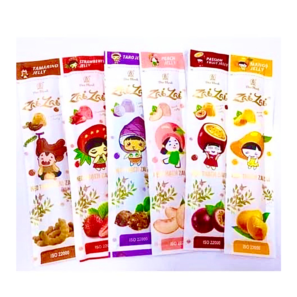 Vietnam Fruit Jelly  (Thạch Zai Zai) 1 ห่อ - วุ้นกรอบ ผลไม้แท้ หวานน้อย - แสนอะร่อย ขายดีอันดับ 1 (ราคา 1ห่อ)