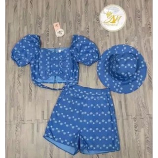 ‼️250฿(เฉพาะใ​นไลฟ์)​ชุด​เซ็ท​ปักป้าย 𝙎𝙉 𝘽𝙧𝙖𝙣𝙙𝙳𝚎𝚝𝚊𝚒𝚕 ✿︎ เซต3ชิ้น เสื้อ+กางเกง+หมวก4XL