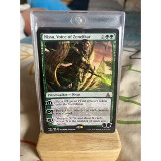 การ์ด MTG Nissa, Voice of Zendikar Green Magic the gathering EDH รุ่น OGW สภาพ Nm