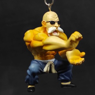 🇯🇵🐲⚽ Dragonball ดราก้อนบอล พวงกุญแจ ผู้เฒ่าเต่า พลังคลื่นเต่า Master Roshi Kamehameha Keychain ของแท้ Rare~