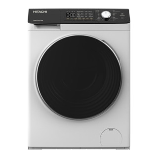 Hitachi เครื่องซักผ้าฝาหน้า ซักอบ Front Loading – Washer Dryer รุ่น BD-D802HVOW ซัก 8 กก. / อบ 5กก. 1,200RPM สีขาว