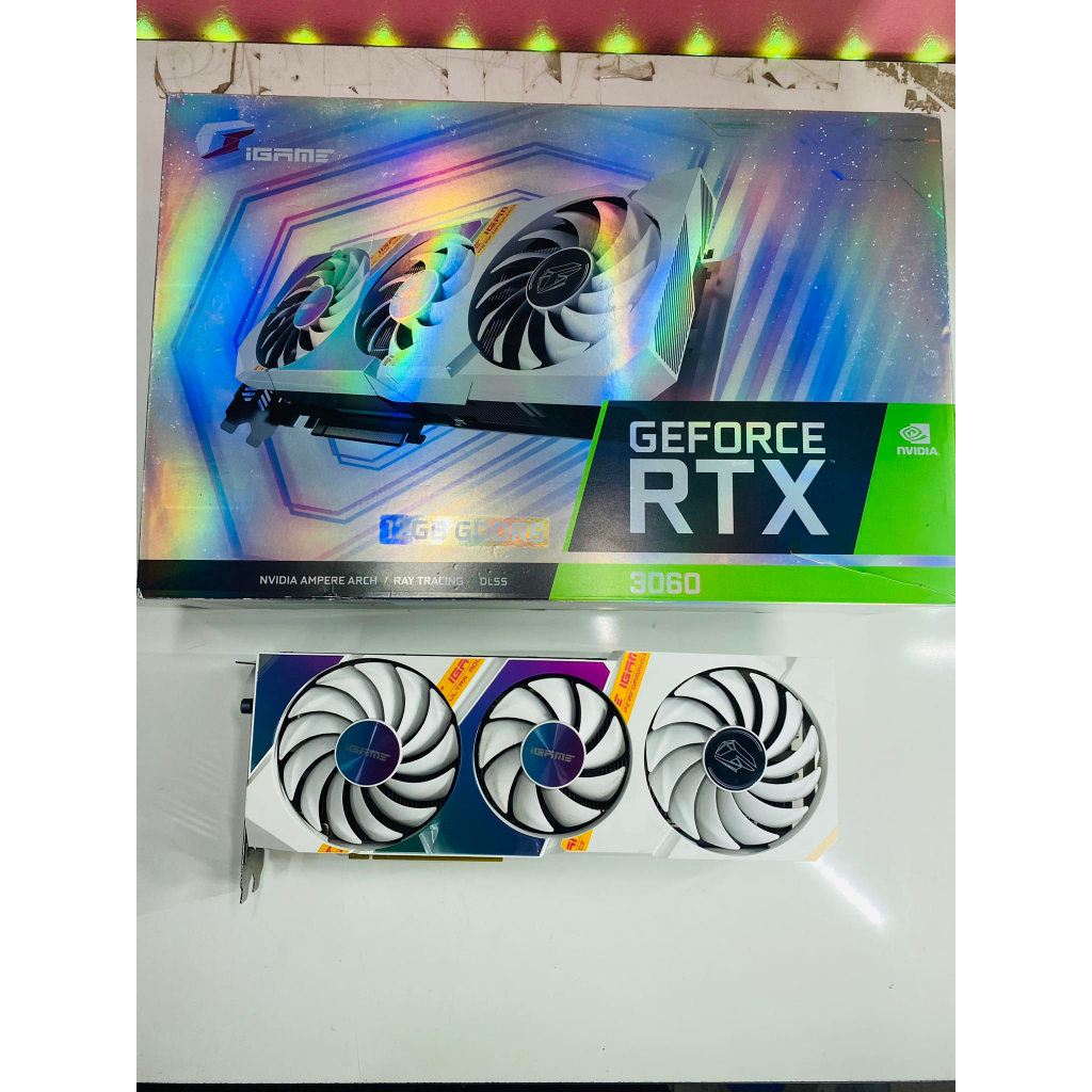 ขายการ์ดจอมือสอง iGame GeForce RTX 3060 Ultra W OC 12GB