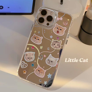 ❤️จัดส่งภายใน24ชม❤️เคสไอโฟน สำหรับ 11 14 for iPhone 13 12 Pro Max Soft Case กระจกเงา ป้องกันการตก เคสนิ่ม เคสโทรศ