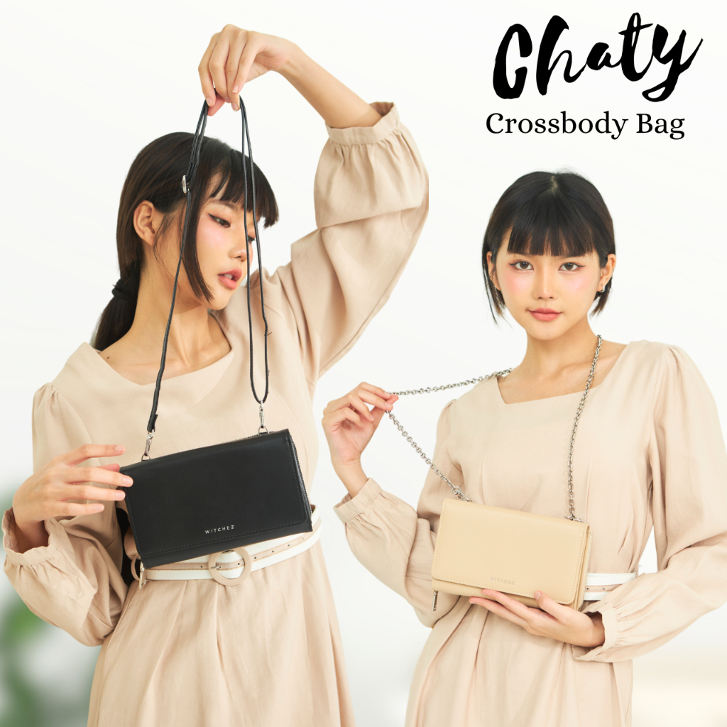 Witchez Cathy Crossbody Bag กระเป๋าสะพายข้างคลาสสิค(สายหนัง1เส้น)