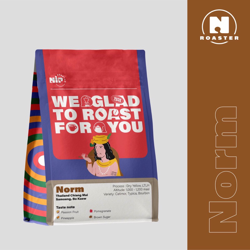 [NiP COFFEE] เมล็ดกาแฟ Norm - Thailand Chiang Mai, Samoeng, Dry Yellow Process (150g)