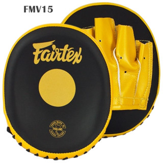 Fairtex focus mitts Speed &amp; Accuracy FMV15 Black-Gold for Training Muay Thai MMA K1 เป้ามือแฟร์แท็กซ์ สีดำ - สีทอง