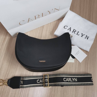 พร้อมส่ง Carlyn Draw Half Moon Nylon Bag กระเป๋าสีดำ 🖤🖤